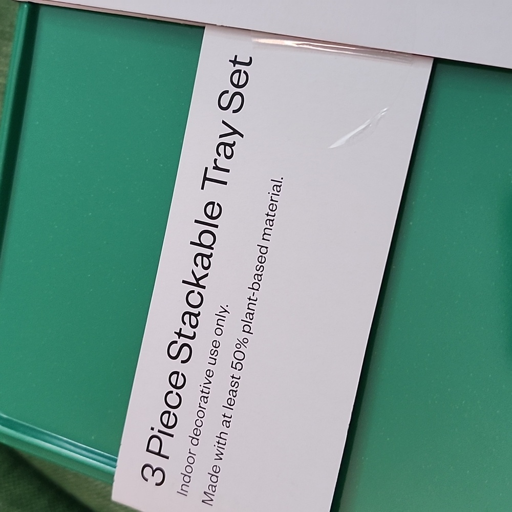 Room Essentials Stackable Tray Set - Picture 3 of 4